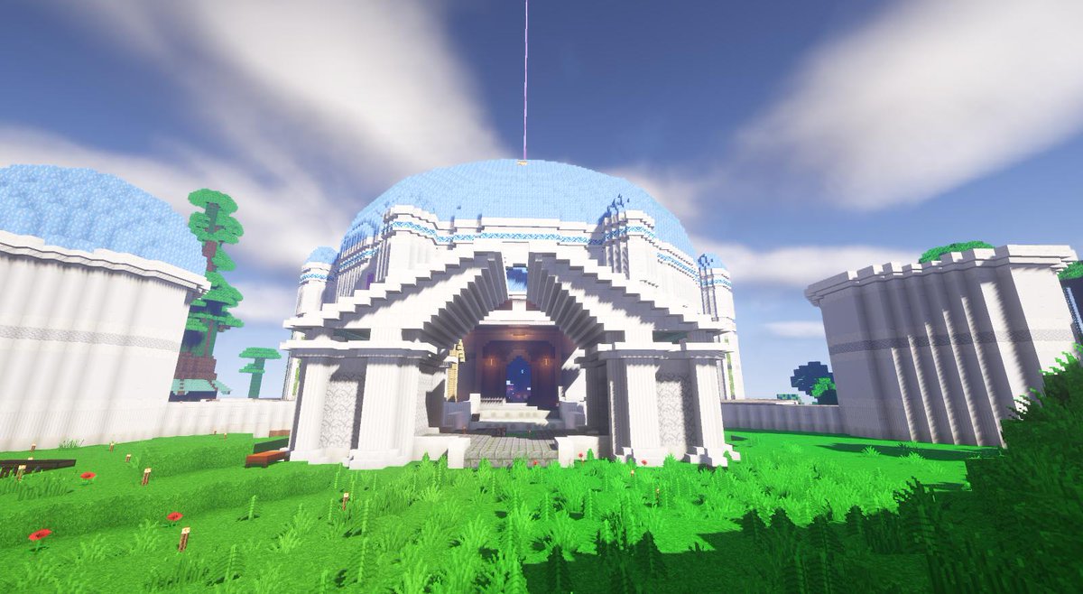 Bkgvinc's tweet photo. Voici un aperçu de l'avancée du temple  , Ca avance sur #Dunaria serveur privé @LetoVII_Gaming #minecraft #wow #worldofwarcraft #worldofminecraft #darnassus #templedelalune https://t.co/A8myS51oTk