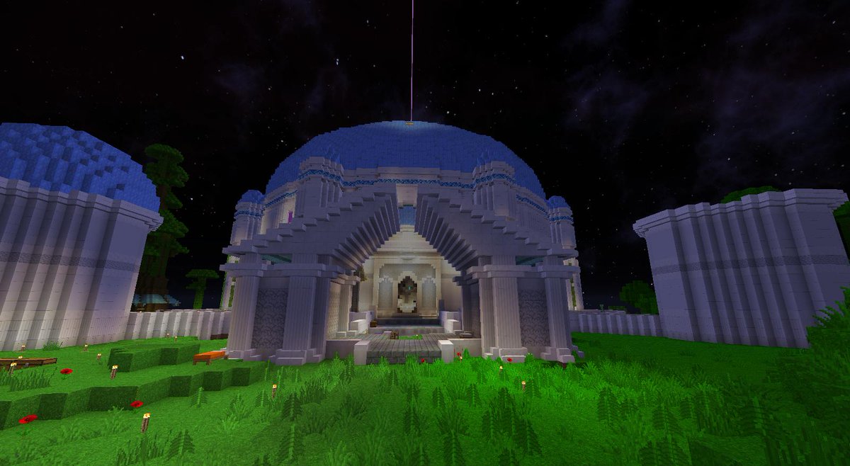 Bkgvinc's tweet photo. Voici un aperçu de l'avancée du temple  , Ca avance sur #Dunaria serveur privé @LetoVII_Gaming #minecraft #wow #worldofwarcraft #worldofminecraft #darnassus #templedelalune https://t.co/A8myS51oTk