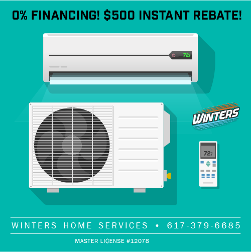 WintersServices's tweet image. Don't miss out! 0% FINANCING &amp;amp; $500 INSTANT REBATE! Install AC in any room of your house today! Offer available to FIRST 100 CUSTOMERS ONLY then it's gone! Call (617) 379-6685 #ThursdayMotivation #thursdaymorning #localbusiness