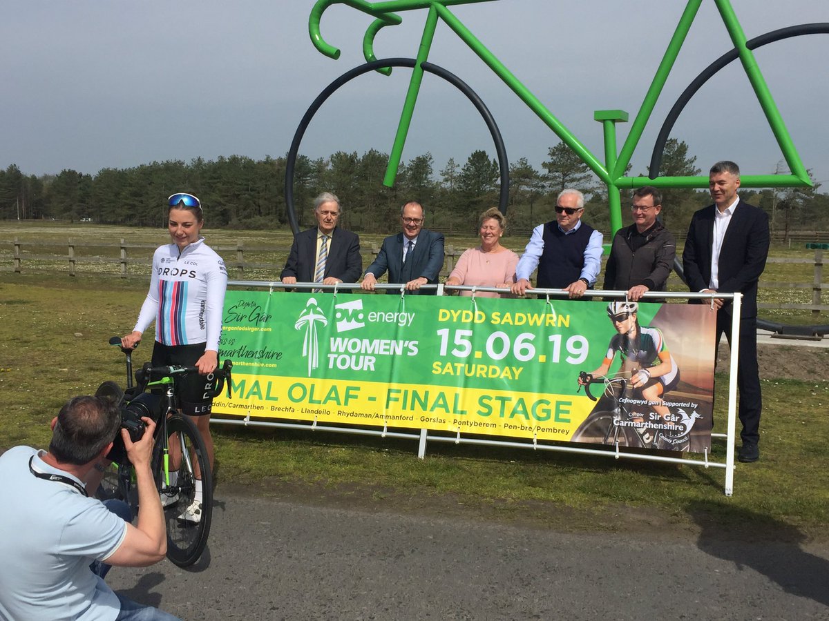 BeicioCymru's tweet photo. We’re here at @ParkPembrey as the final stage of @thewomenstour is announced! #WTOB #WelshCycling https://t.co/yyqwnWa186