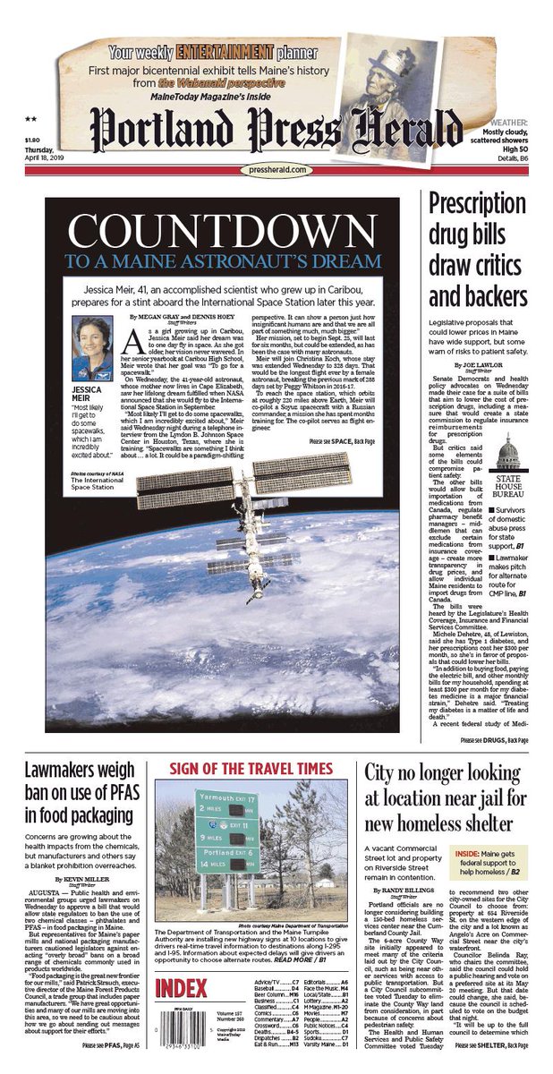 Today's portland press herald front page, monday, january 16, 2017 ...