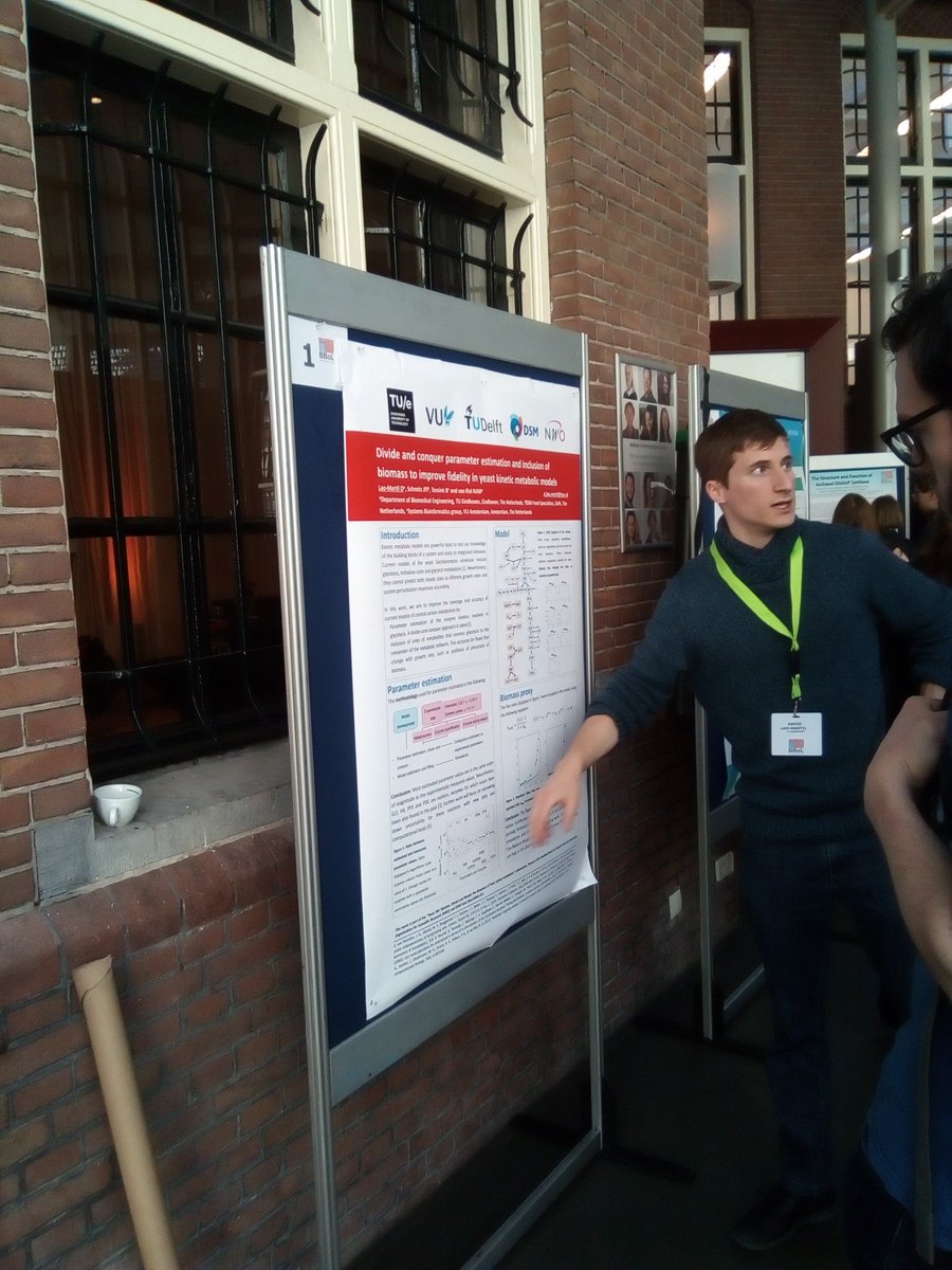 nvanriel's tweet photo. Building blocks of life meeting: David Lao-Martil presenting poster on the Measuring Modeling & Mastering project #BBoL @TUeindhoven https://t.co/uBLQifNsLj