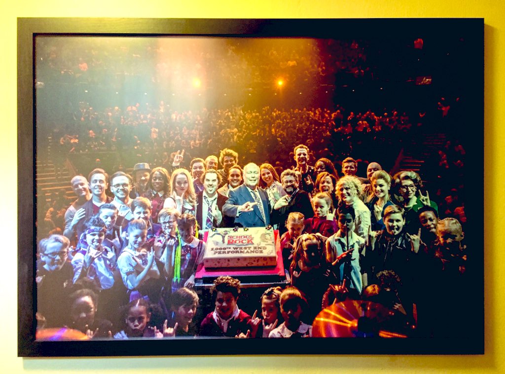 CraigGallivan's tweet photo. Cool new addition to the corridor at the Gillian Lynne Theatre. 1000 shows for @SchoolOfRockUK
π€ππ€ https://t.co/5OzgV1lWIT