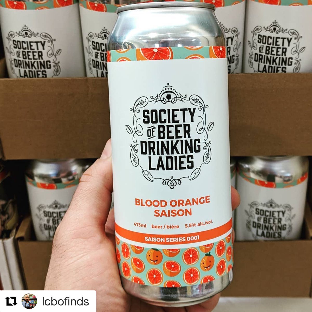 ladiesdrinkbeer's tweet photo. Toast #ThirstyThursday w/ our @HendersonBeerCo #collab #Brew0001!  🍻🍊On shelves in various @lcbo locations now.  

And don’t forget to enter our 📸contest!! Post a pic of the collab with #societyontap for a chance to win 🎉

#Repost @lcbofinds
Sku# 10749 https://t.co/tgxgQERCGp