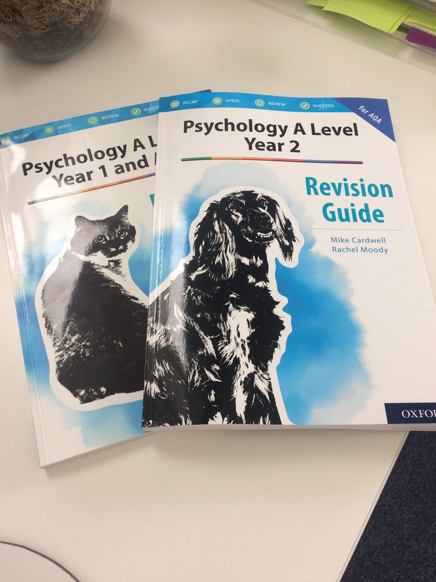 schrecal's tweet image. Our Year 2 #aqapsychology revision guide is here - and it looks amazing. ⁦@PsyWonder⁩