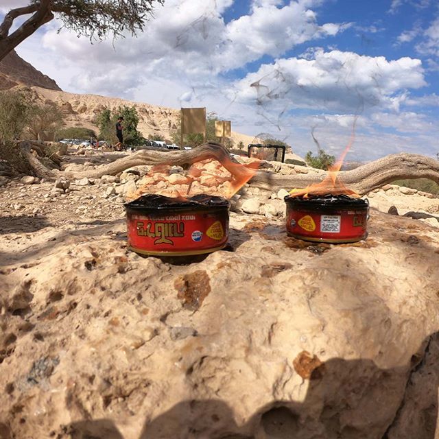 jewlicious's tweet photo. An Israeli classic! Open a can of tuna, put a bunch of toilet paper on top and set on fire. When it finishes burning, remove paper and voila! Hot smoked tuna to feed the family on a picnic! Easy, economical,fun and #Jewlicious! BTW, I'm not kidding. This is a thing here. https://t.co/5DX5TcwLtI