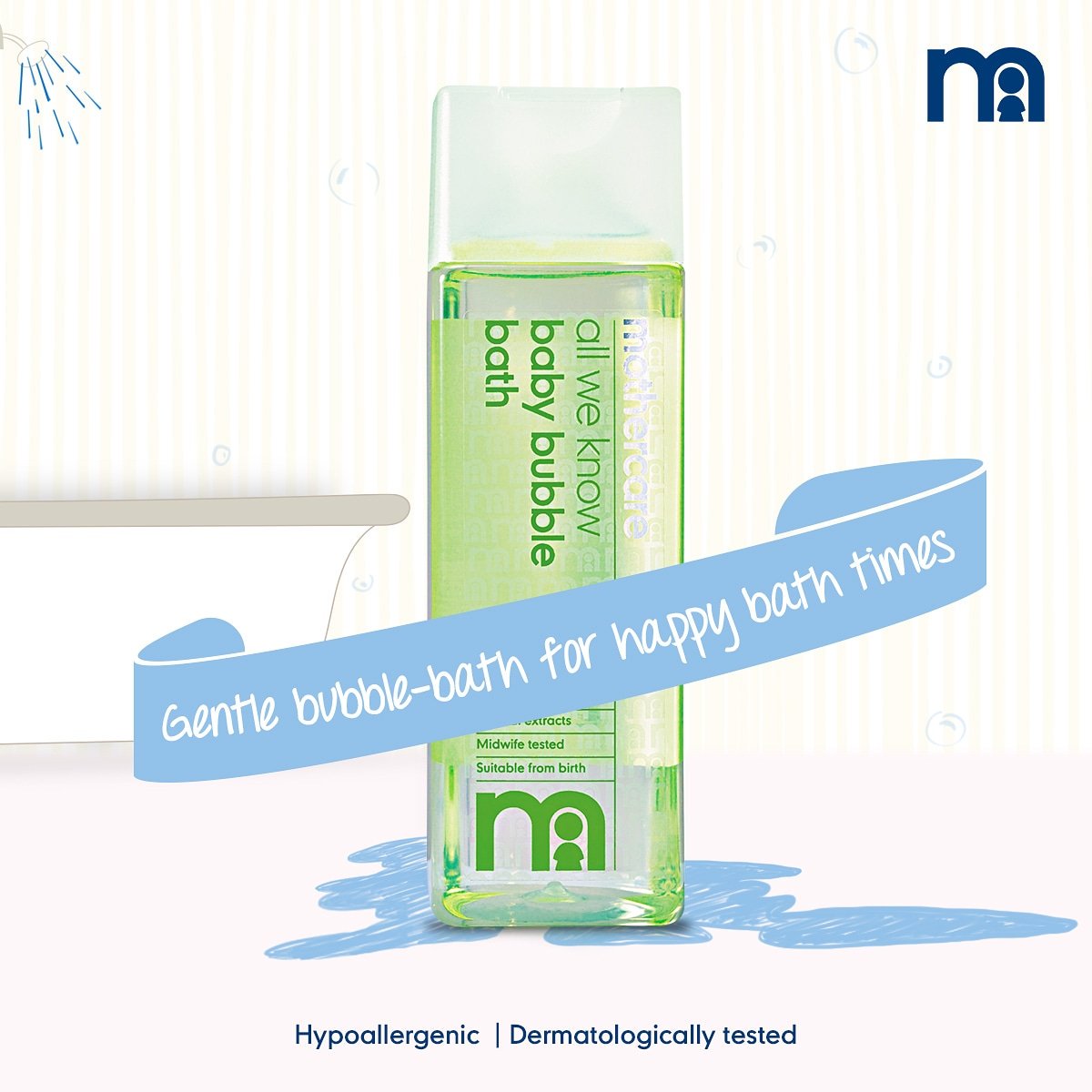 With olive oil and soothing chamomile, All We Know baby bubble bath perfectly suits newborns and keep their skin soft and moisturised after every bath. 

#ItsMothercareWorld #MothercareBabies #BubbleBath #MothercareParenting #Bathtime