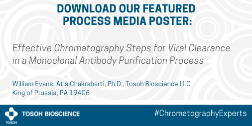 TosohBio's tweet photo. #TechnicalPoster: Bill Evans, Applications Scientist, invites you to download our featured #ProcessMedia Poster. Discover #TOYOPEARL NH2-750F resin and its effective removal of viruses. Discover more: https://t.co/gBFUwJTZDp #ChromatographyExperts #Global https://t.co/P61b3wLYj1