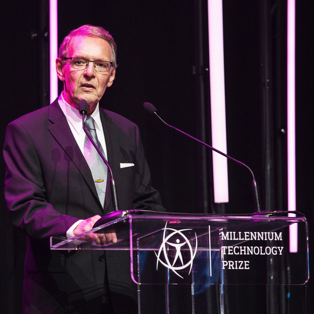 millenniumprize's tweet photo. This week’s #ThrowbackThursday is dedicated to the Finnish innovator and #technology leader Tuomo Suntola, who was awarded #MTP2018 for his extensive research in materials science and the development of Atomic Layer Disposition (#ALD). https://t.co/oOiRM9aAa1