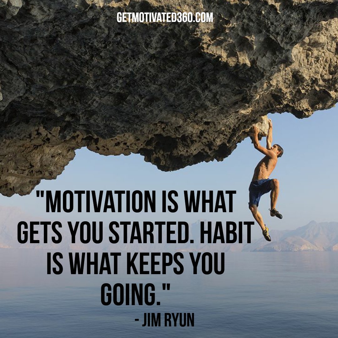 FIXITCoHost's tweet photo. “Motivation is What Gets You Started. Habit is What Keeps You Going.” Jim Ryun

#quotesaboutlife #quotesoftheday https://t.co/Jdo1G8Oabw