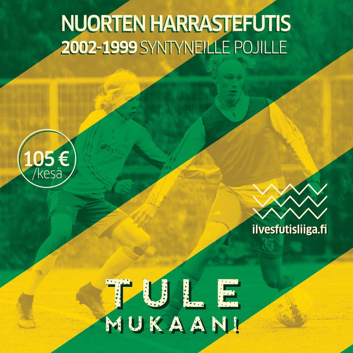 Futis-Liigan uutuutena harrastesarja 1999-2002 syntyneille pojille! Tervetulleita ovat aloittavat harrastajat ja jo aiemmin futista pelanneet. Treenit kerran viikossa.

👉Lue lisää ja ilmoittaudu mukaan: ilmarix.fi/tietoverkko/is… #Ilves #keltavihreä #FutisLiiga #IlvesFutisLiiga