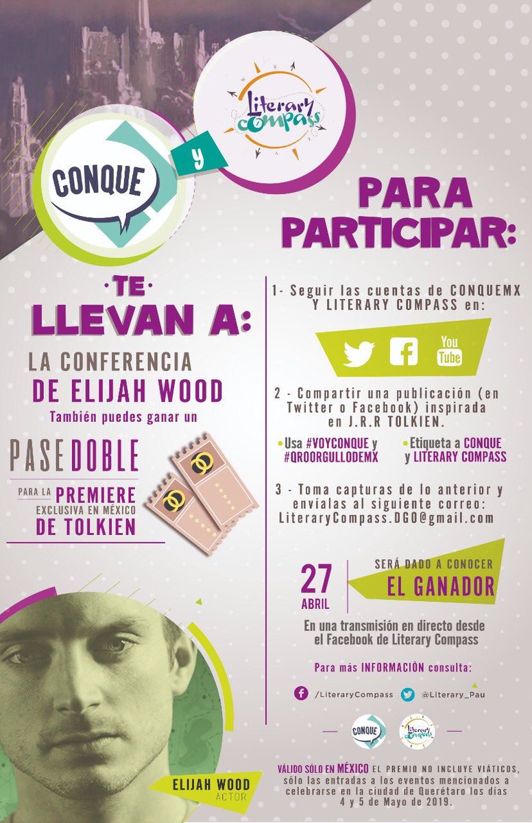 Fanboys_MX's tweet photo. Hey! #Ringers #tolkienists #hobbits #elves #walkers #tolkiendil #tolkienites 
Esto les interesa!!!

@Literary_Pau @conquemx 
#voyconque #QroOrgulloDeMx https://t.co/9XPz9Oz6Ds