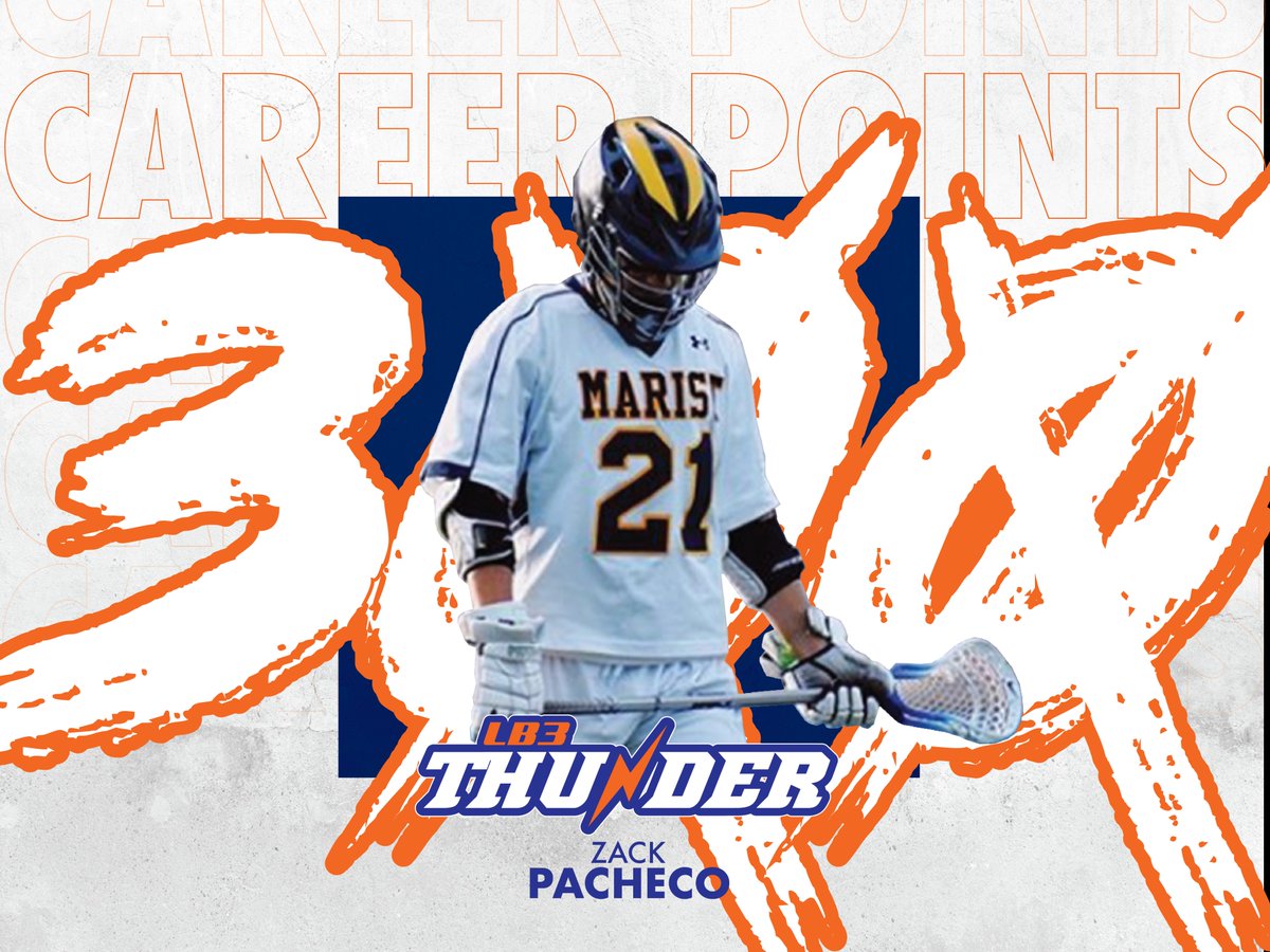 thunderlacrosse's tweet photo. S/O to 2019 @zackpacheco_ on reaching the 3️⃣0️⃣0️⃣ club 💪 #GeorgiaMade https://t.co/XpQjJLoJnX