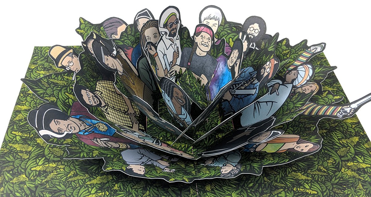 Emily_In_Venice's tweet photo. RT HIGH_TIMES_Mag: The world’s first pop up book about marijuana! Dimensional Cannabis will light up your book collection with six beautifully paper engineered pop up spreads each illustrated by artist Mike Giant.

Three editions available to pre-order n… https://t.co/mlfszW8K0r