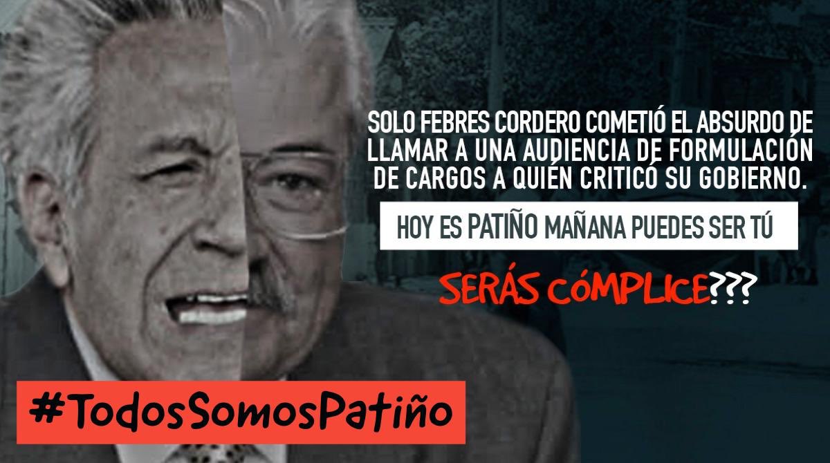 jotalloretv's tweet image. ¿Dónde se encuentra la justicia en el #Ecuador? Nuestro compañero @RicardoPatinoEC es acusado por un discurso, discurso que busca unir y recuperar el país, que busca el desarrollo y progreso, y sobretodo que busca la verdad. Nuestra solidaridad con tigo @RicardoPatinoEC ✊🏽
