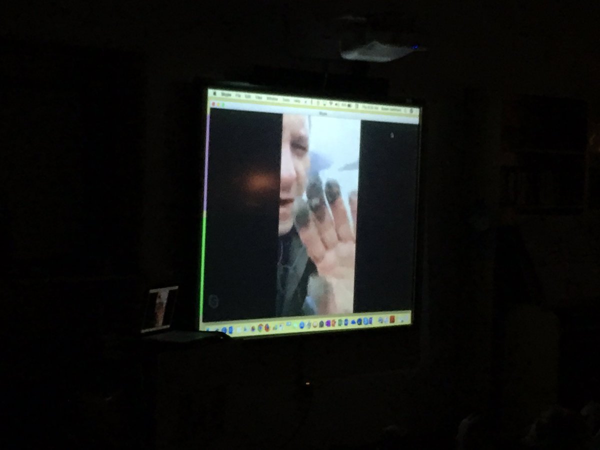 tenntechie's tweet photo. Visiting @saminjuneau through @SkypeClassroom means our students in Tennessee saw the Mendenhall Glacier, a beaver dam, bear tracks, snow on a mountain, silt, and much more!  What a perfect example of connecting to the outside world without leaving the classroom! @TaraOaks_ES https://t.co/j65xleeFr9