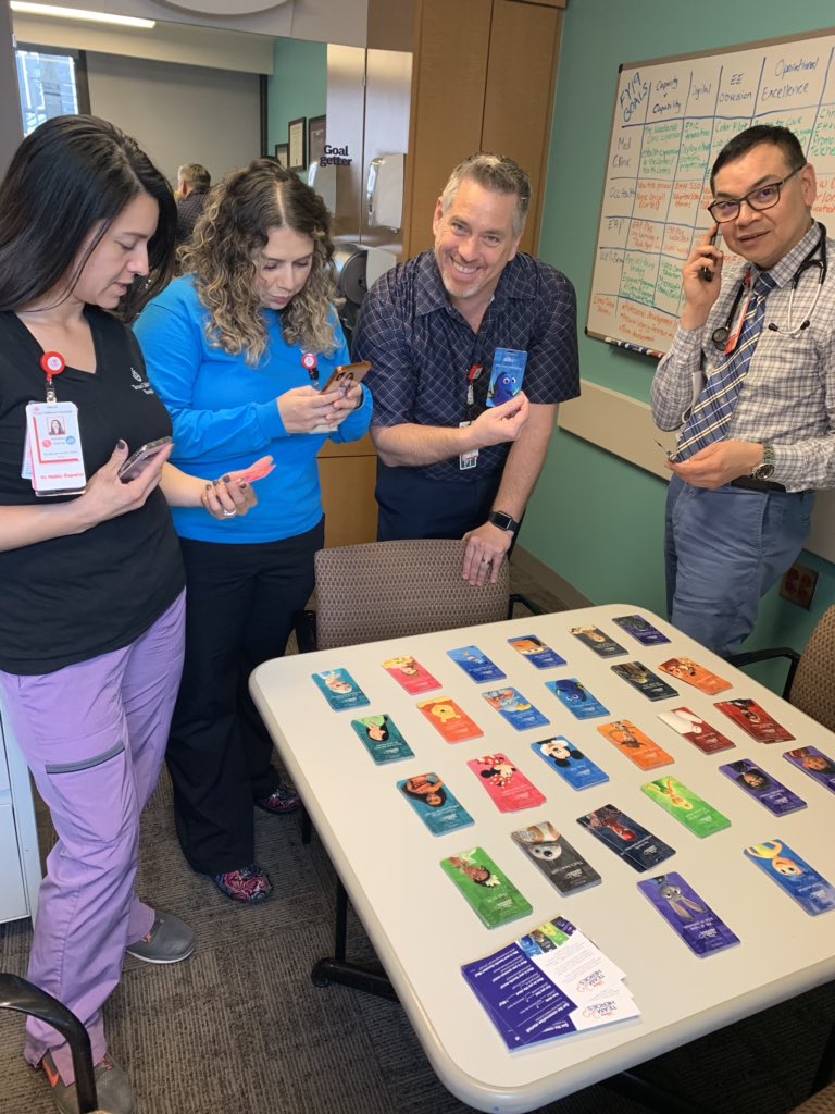 WellnessJulie's tweet photo. Our #TeamofHeroes selecting their new @Disney badge backers to deliver comfort and inspiration to our patients while at #TexasChildrens #decisionsdecisons @kjjumon @tam_christensen https://t.co/4iwNOAPl1x