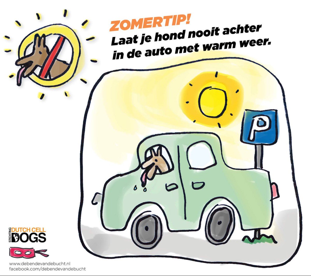 DutchCellDogs's tweet image. Het is misschien nog geen zomer, maar dit weekend wordt het wel aardig warm. Heerlijk, maar let dus wel goed op en laat je hond niet achter in de auto!☀️🚗