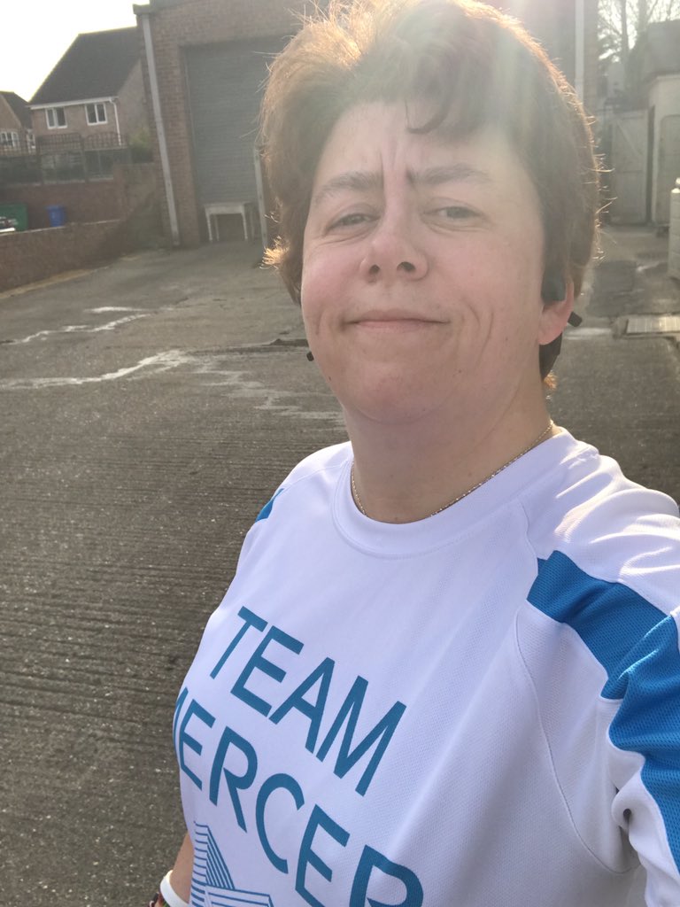 SarahJSpall's tweet image. A gentle run in the sunshine ☀️ for week 2 of trialing @Couchto5K with @SarahMillican75 keeping me on track plus a little extra to make 5k for #MMRun 14 ✅ - just a little warm out there #MercerActive #nuttyrunner #followtheshirt #RTRC