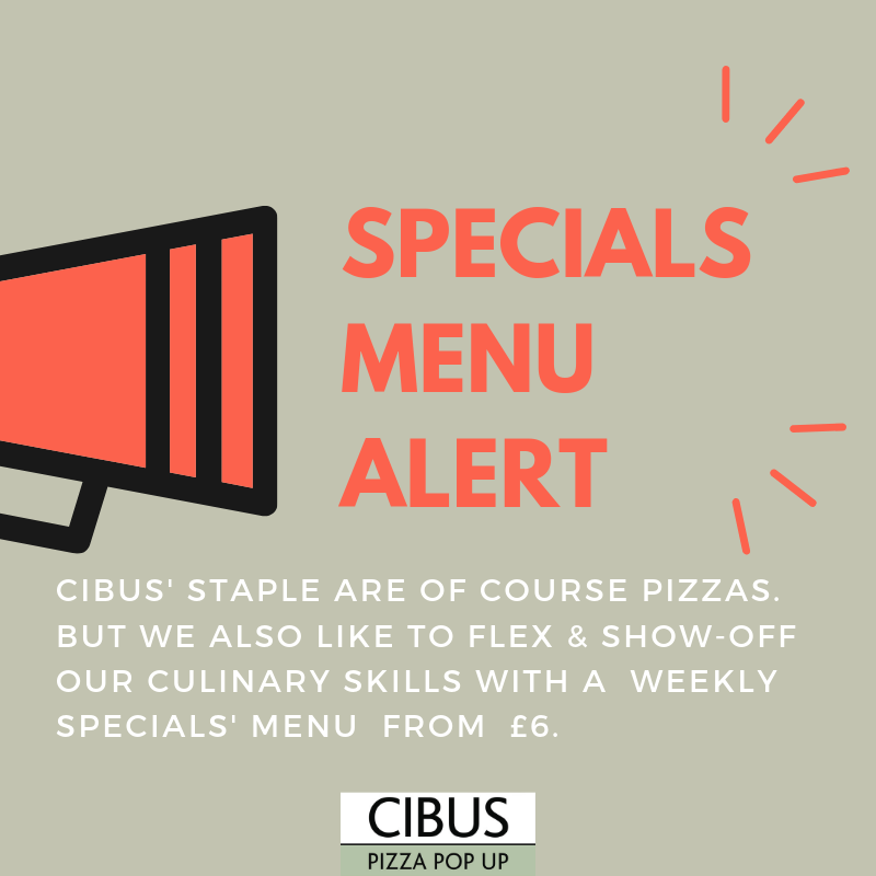 <a href="/cibuspizza/">Cibus</a> is #HappeningRightNow.  Our #SpecialsMenu - where we FLEX our food muscles and show you what (our culinary skills) are made of. #WeAreCibus #LevenshulmeRising