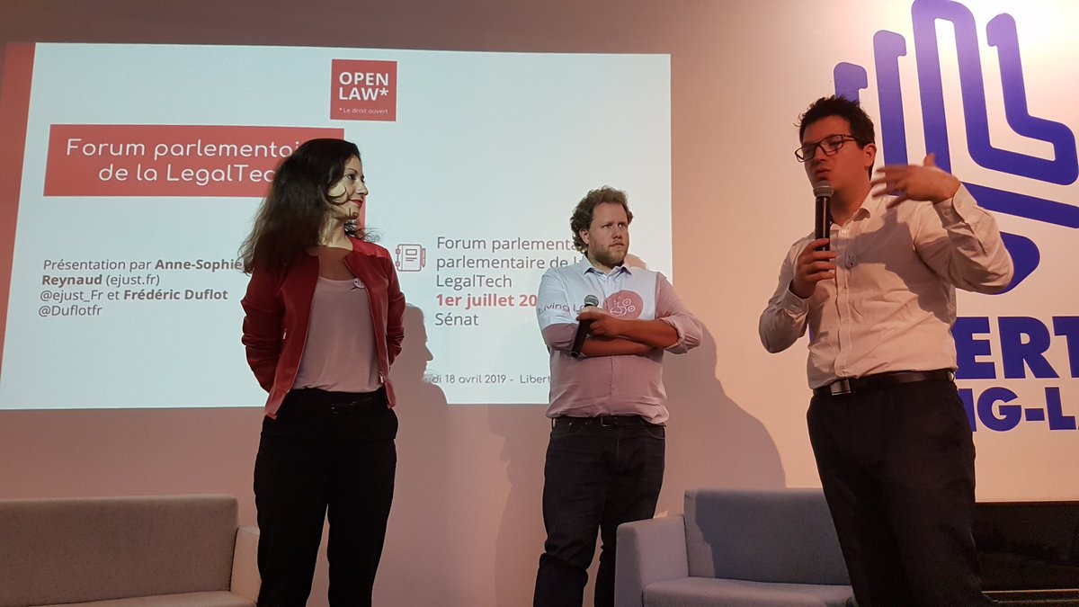 On parle du 2ème sujet : le Forum parlementaire de la #legaltech qui se tiendra au <a href="/Senat/">Sénat</a> le 1er juillet #openlaw #droit #innovation <a href="/OpenLaw_fr/">Open Law*</a>