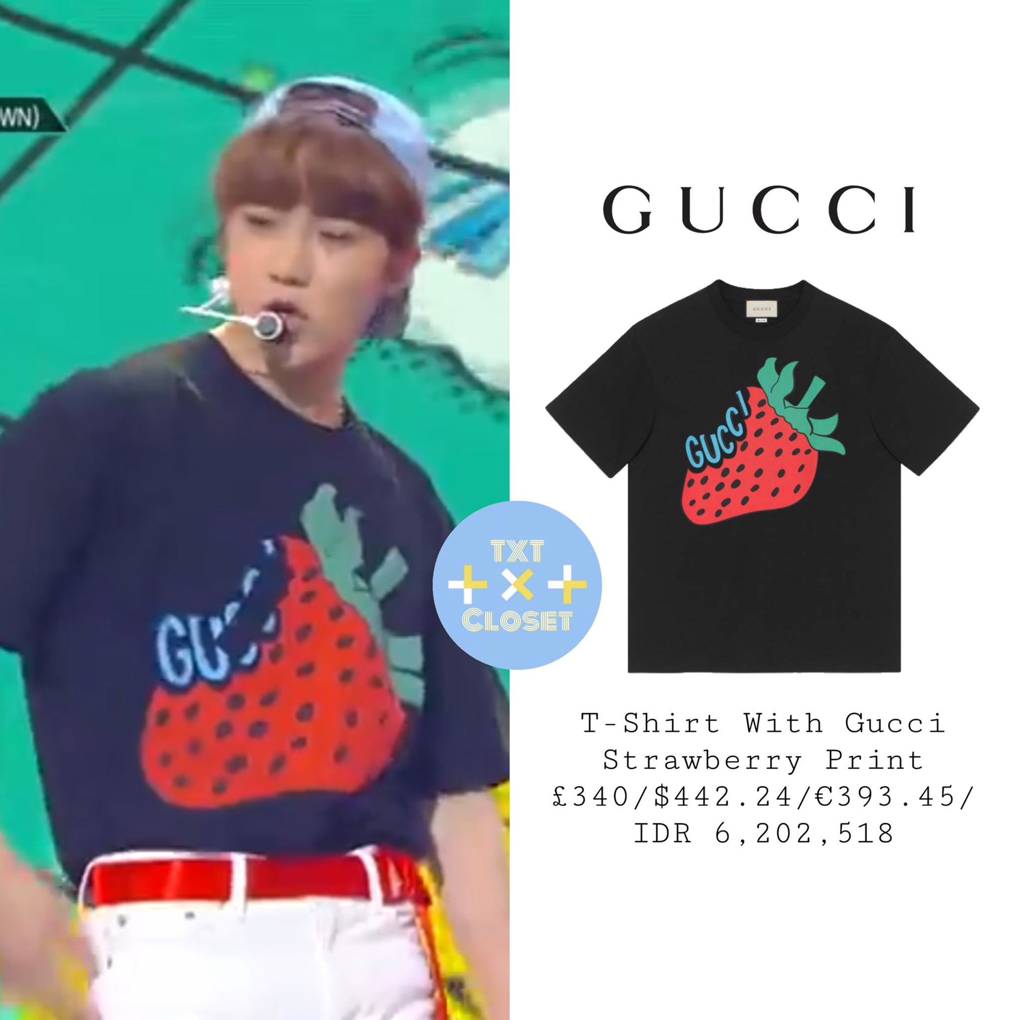 gucci t shirt strawberry