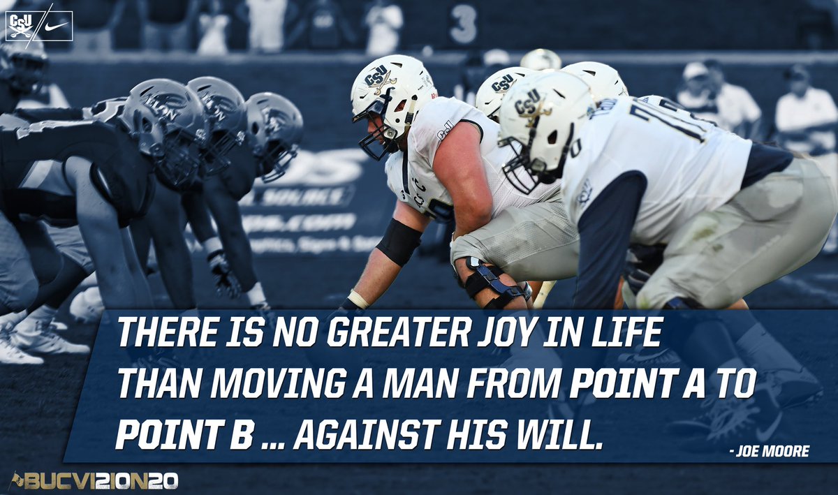 Happy OL Appreciation Day! We love our guys and are excited for them to excel on the field this year!
#BUCVI2I0N20
#OLINE