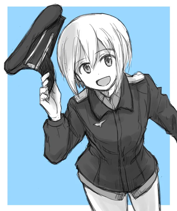 落書きだけど、エーリカ&ウルスラお誕生日おめでとう
 #エーリカ・ハルトマン生誕祭2019 