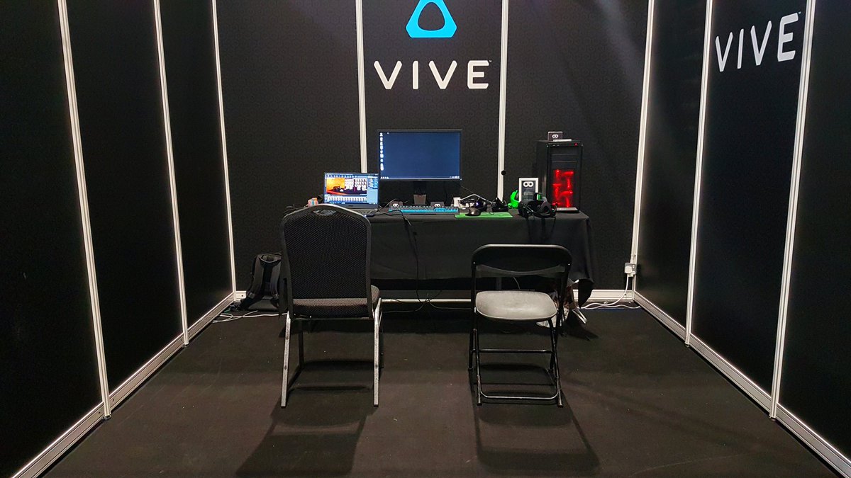 ClixStudios's tweet photo. We've landed down in the NEC - Birmingham for @IGFestUK #i64! 

Currently setting everything up for an early start tomorrow morning! 

#indiedev #indiegames https://t.co/6eqx2Rl3yk