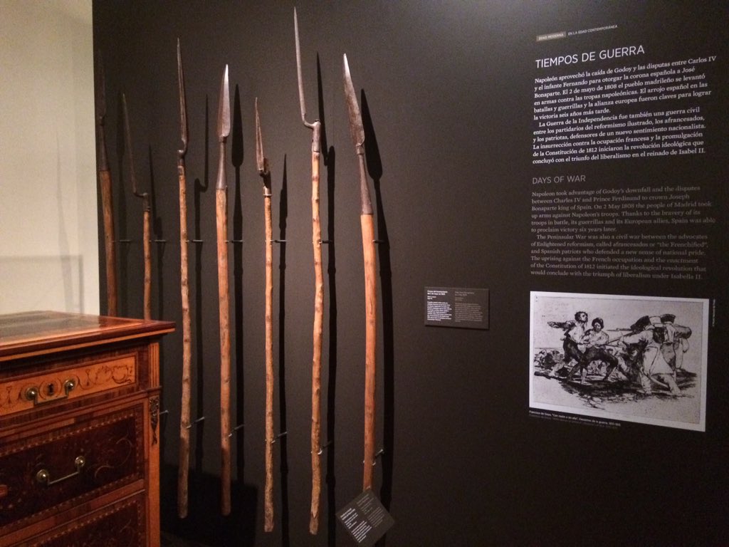 En el Museo Arqueológico conservan muy bien los chuzos (de punta) que los madrileños usaron en la Guerra de la Independencia 

#ChuzosConHistoria