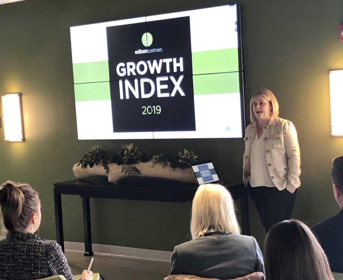 Edison_Partners's tweet photo. Here we go! VP, Go-To-Market CoE, Alex Symos, introducing this year's Growth Index. #GrowthIndex #EdisonRT #SalesandMarketing #comingMay7 https://t.co/2IbRfRuO81