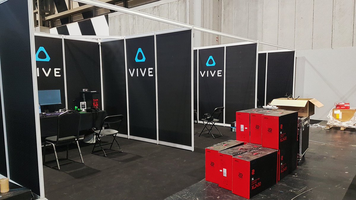 ClixStudios's tweet photo. We've landed down in the NEC - Birmingham for @IGFestUK #i64! 

Currently setting everything up for an early start tomorrow morning! 

#indiedev #indiegames https://t.co/6eqx2Rl3yk