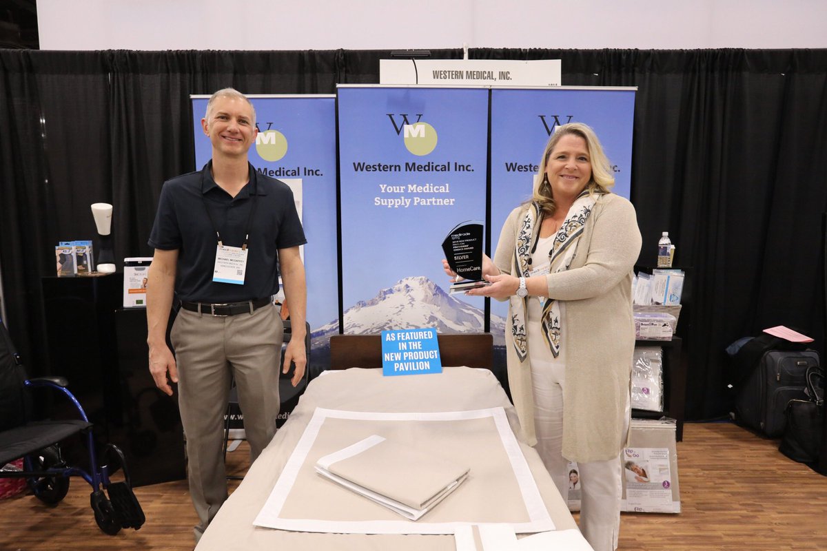 MedtradeConnect's tweet photo. Wow! Exhibitors Brought their ’A’ Game to the New Product Pavilion at #MedtradeSpring19!
Winners of the Providers’ Choice Awards - Sponsored by @HomeCareMag
GOLD: PūrWell CBD - @VirtuOx
SILVER: Rip n Go Premium Linen Systems - Western Medical Inc
BRONZE: The Cozee Blanket https://t.co/FfO8he42pz
