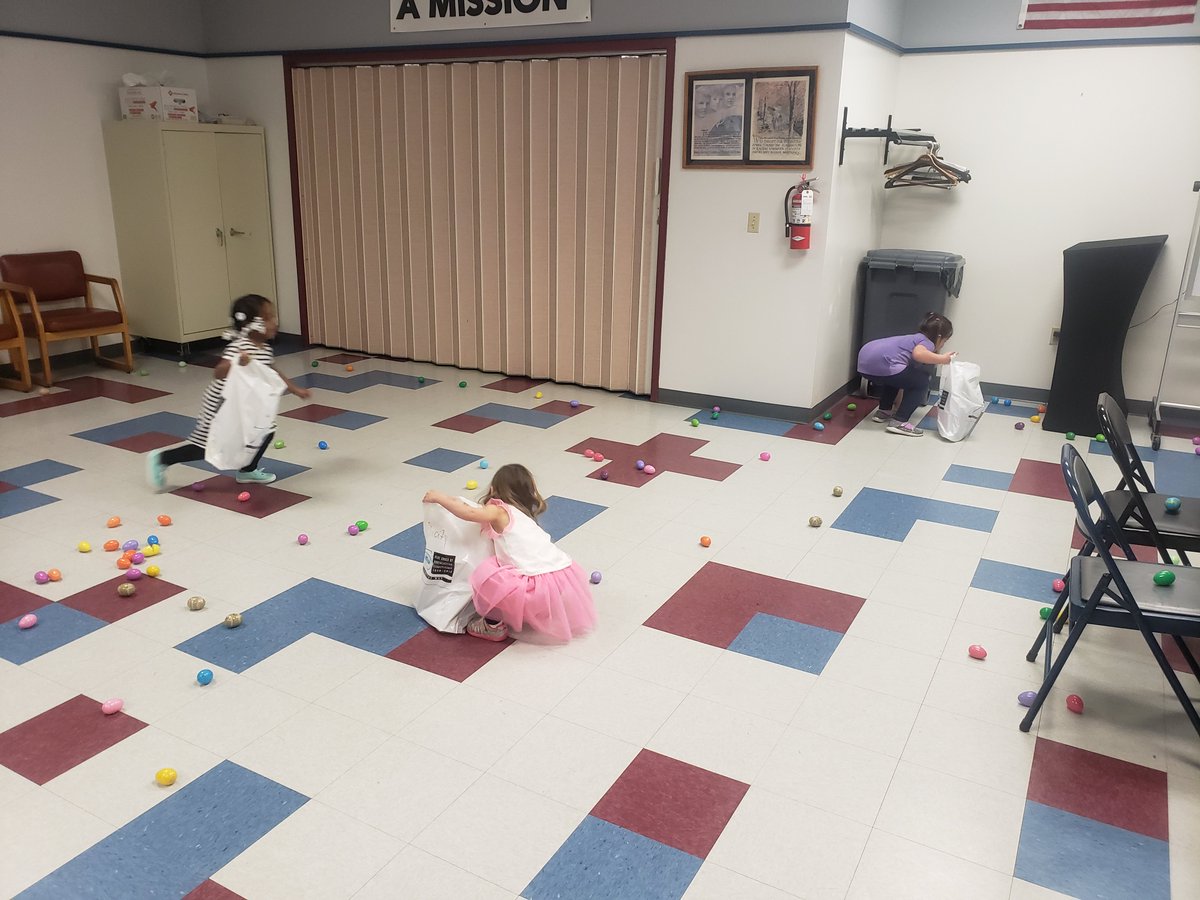 HazletonYWCA's tweet image. Easter Egg Hunt at The YWCA for the Pre-School.  We just love to put a beautiful smile on their faces.