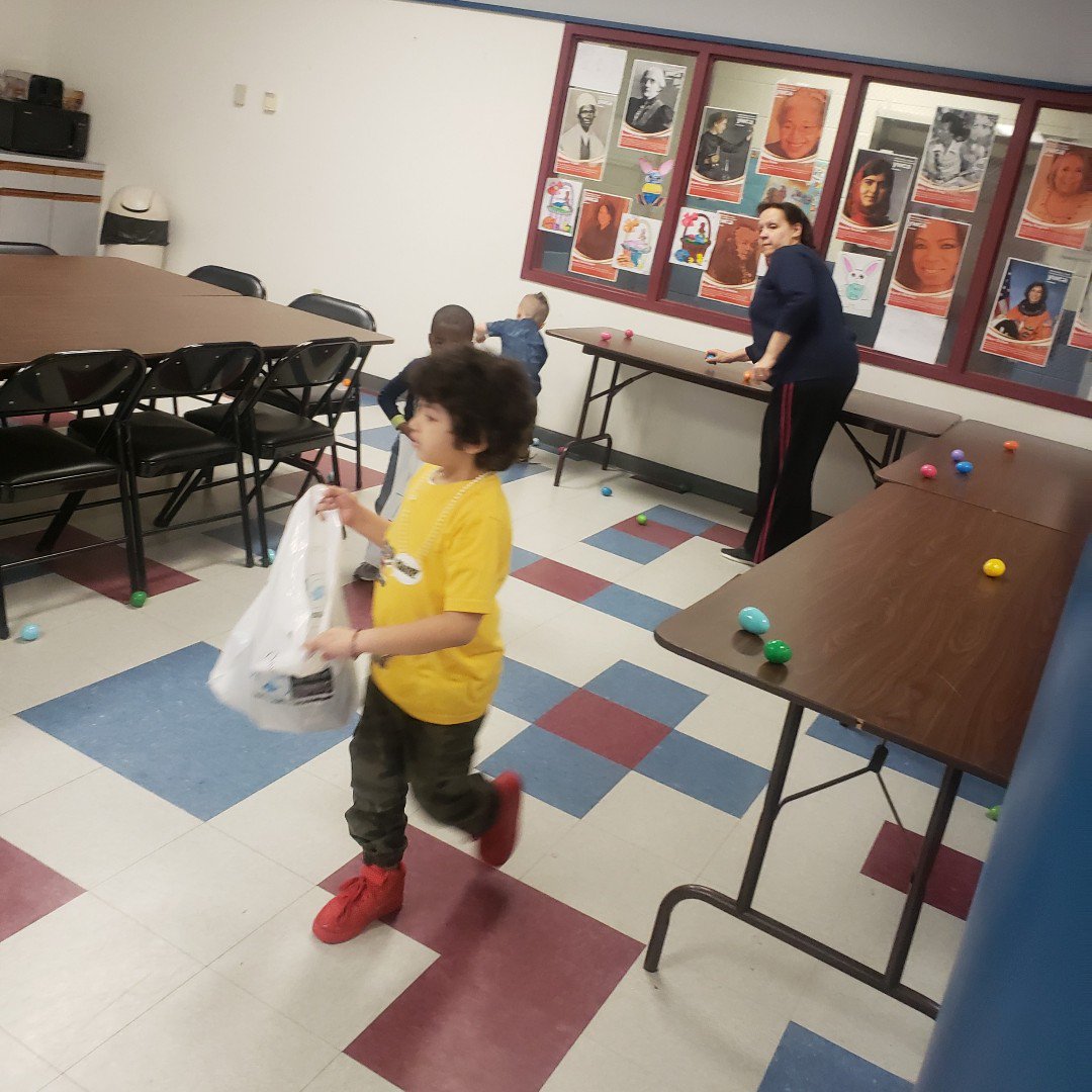 HazletonYWCA's tweet image. Easter Egg Hunt at The YWCA for the Pre-School.  We just love to put a beautiful smile on their faces.