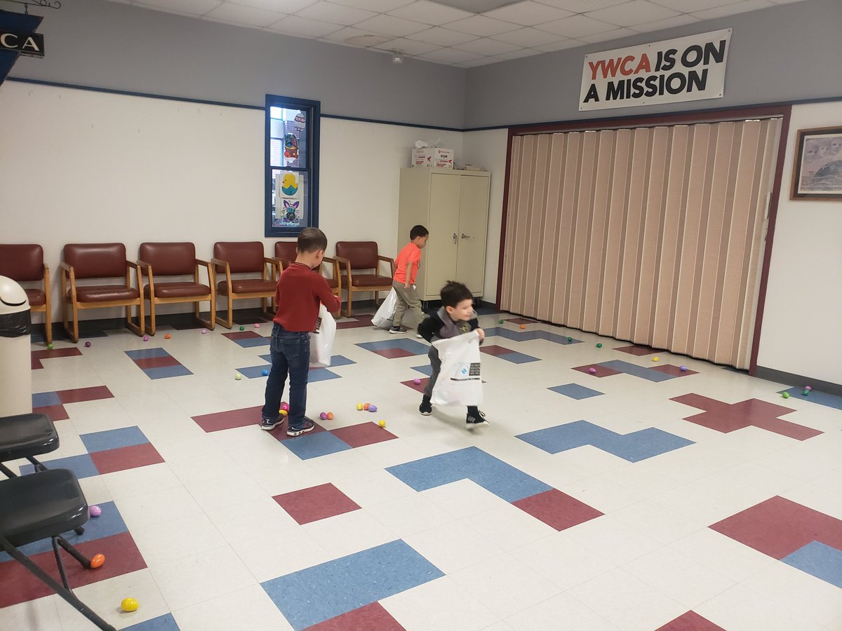 HazletonYWCA's tweet image. Easter Egg Hunt at The YWCA for the Pre-School.  We just love to put a beautiful smile on their faces.