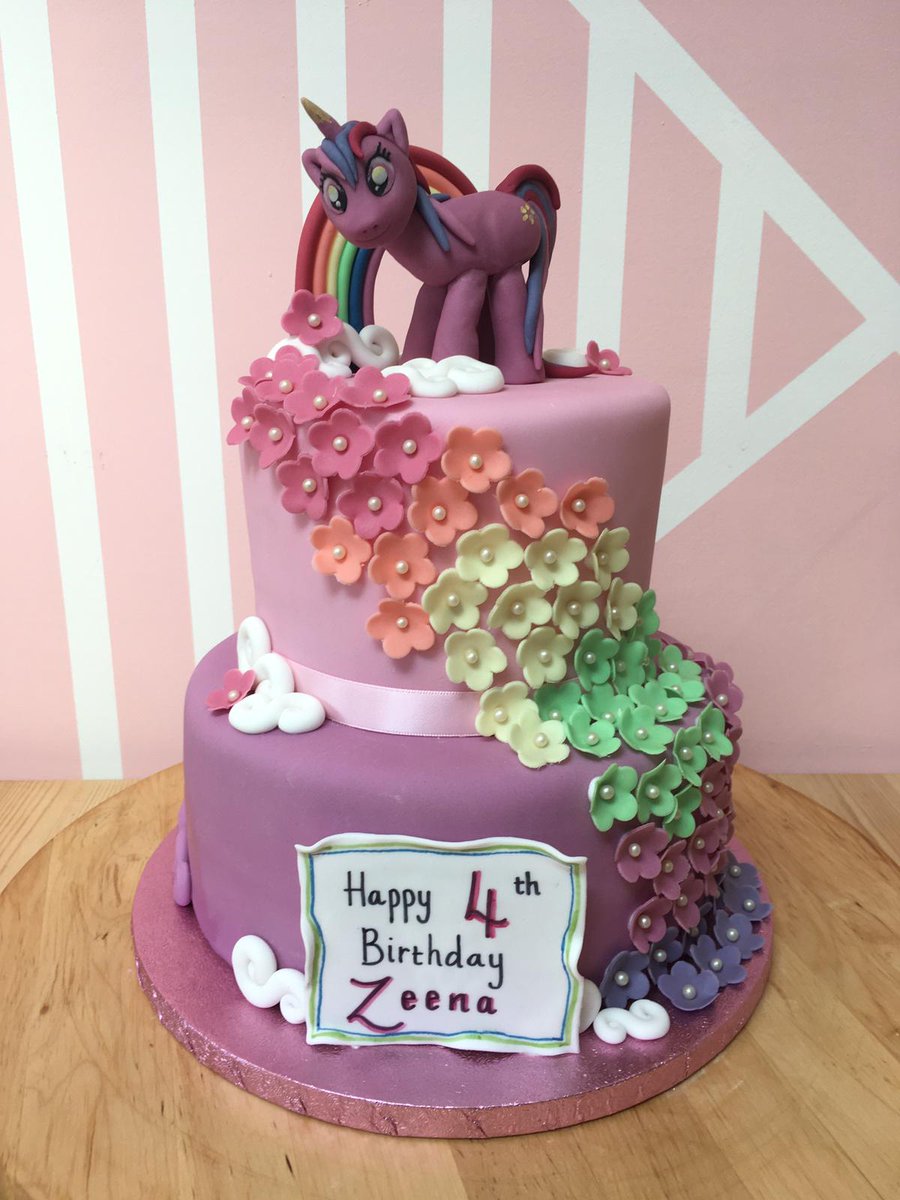 teasydoesit's tweet image. My little pony themed cake.  Still baking custom cakes at teasydoesit :)