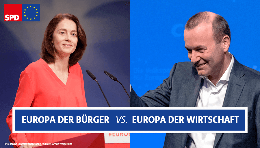 .@katarinabarley bei BR extra: Es ist eine Richtungswahl. Auf der einen Seite steht ein #Europa der Wirtschaft. Auf der anderen Seite steht unsere Vision eines soziales Europas für die Bürgerinnen und Bürger. #EuropaistdieAntwort https://t.co/Q7fzVqr91Q