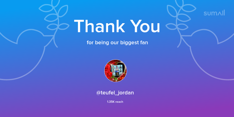 Our biggest fans this week: <a href="/teufel_jordan/">Jordan Teufel</a>. Thank you! via sumall.com/thankyou?utm_s…