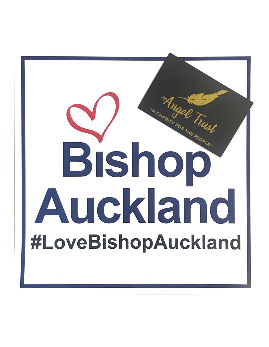Angel Trust are proud to support Bishop Auckland #LoveBishopAuckland #angeltrust Show your support by using the hashtag 👼🏻💛✨