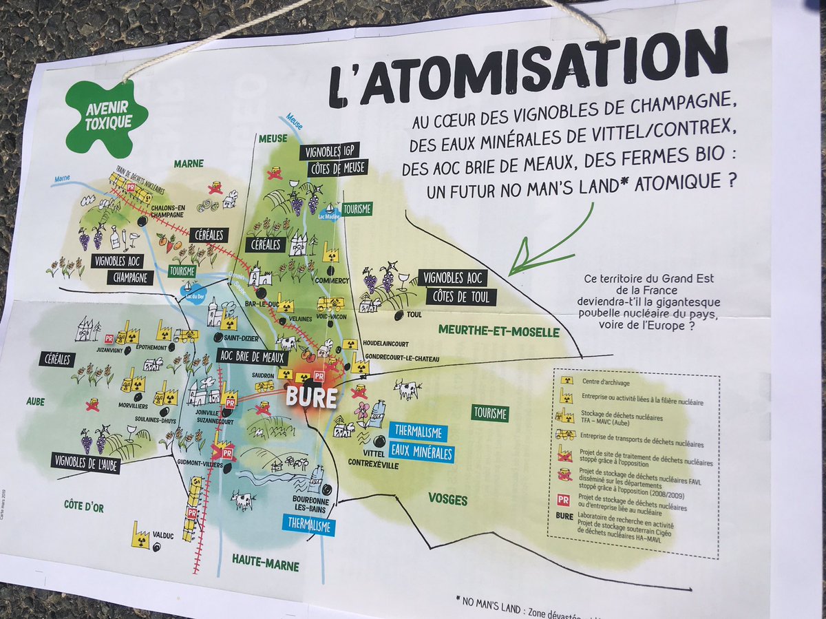 gabrielamard's tweet photo. On assiste à une nucléarisation du territoire autour de Bure. Les industriels du nucléaire débarquent attirés par les subventions potentielles. Un no man’s Land atomique. #stopBure https://t.co/Js58KTN0l7