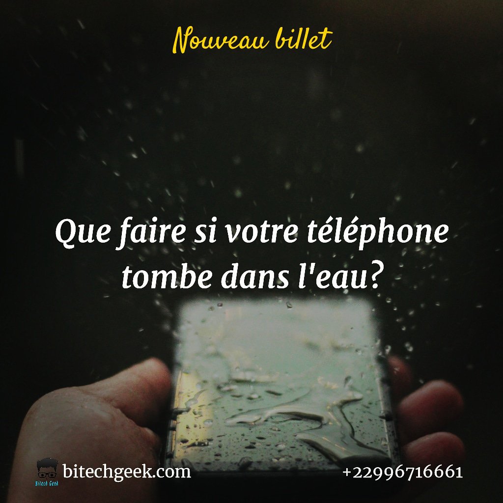 geektrx's tweet photo. Si votre téléphone tombe dans l'eau, vous avez la possibilité de le sauver. Pour ça il vous faut faire et éviter certains gestes. 
Nous vous donnons dans cet article les conseils pour sauver votre téléphone tombé dans l'eau.
https://t.co/ktnFc1eYq3
Bitech Geek https://t.co/xzRUHVkvBi