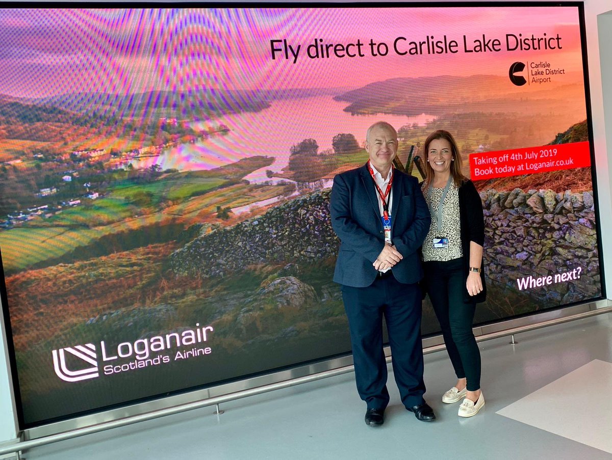 BELFASTCITY_AIR's tweet photo. We welcomed our latest airline, @FlyLoganair into the terminal today to see our upgraded facilities, speedy security times &amp; premium passenger experience ✈️🌍 #PaxEx https://t.co/BDBcBi9Z90