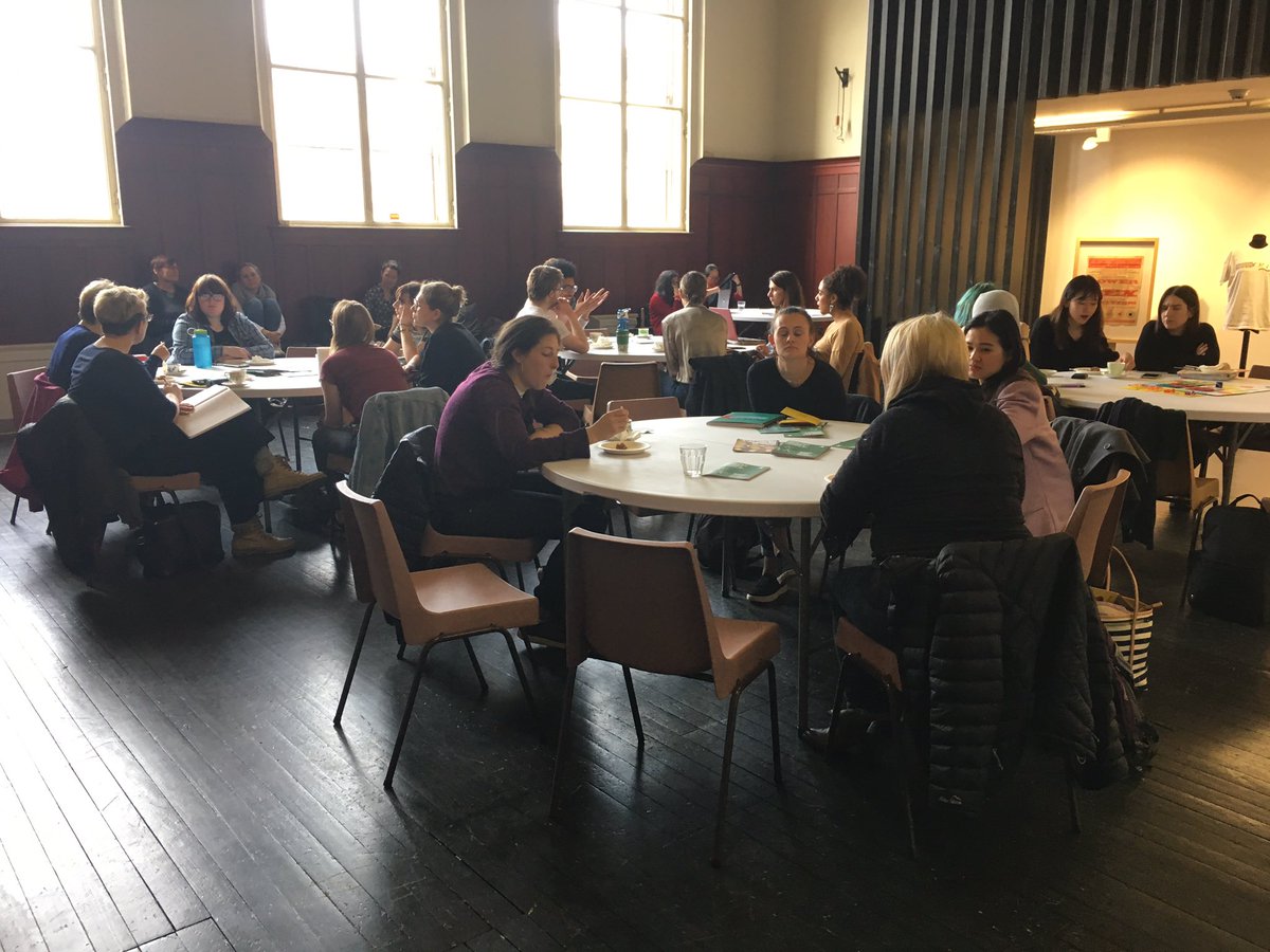 rachel_is_home's tweet image. Lovely to welcome  #SpringN2Femm @UoE_genderED @strath_fem to @womenslibrary 👋🏻👋🏽👋🏾👋🏿