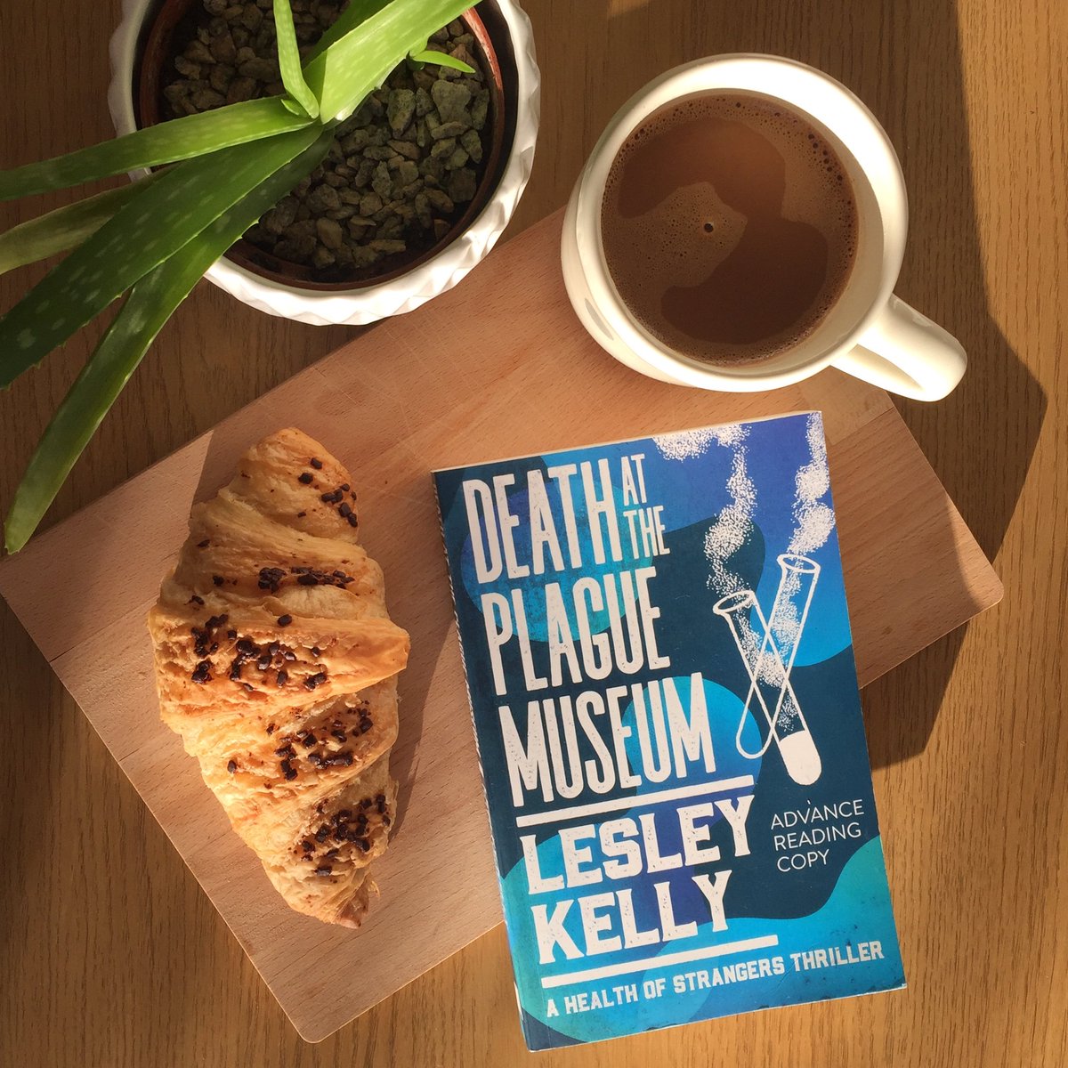 Happy book birthday to <a href="/lkauthor/">Lesley Kelly, Health of Strangers Pandemic Series</a> and #DeathAtThePlagueMuseum! We can't wait to launch this fabulous dystopian crime novel this evening. If you're Edinburgh, it's not too late to decide to join us: bit.ly/2qmIdIj