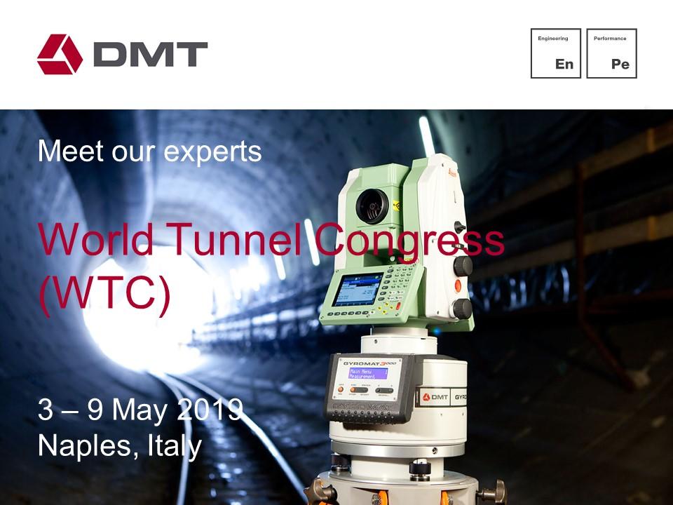 DmtMonitoring's tweet photo. Tunnels and underground cities: engineering and innovation - that's the motto at 2019 World Tunnel Congress @WTCNapoli2019! DMT will be at stand 91 presenting our full range of surveying services. https://t.co/nrRew5HgLw 

#surveying #WorldTunnelCongress #WTC2019 #tunnelling https://t.co/JwNcnifLm4