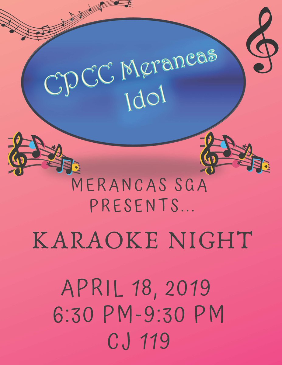 Join Merancas for our Karaoke Night! Sing your favorite songs and mingle with your peers. #cpccstudentlife #merancassga #mightymerancas
