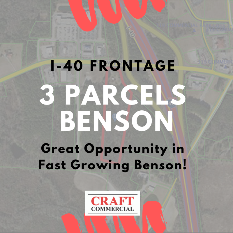 CraftComm's tweet image. 3 Parcels in Benson with 1-40 Frontage - bit.ly/2XliWLN #CraftCommercial #BensonCommercial