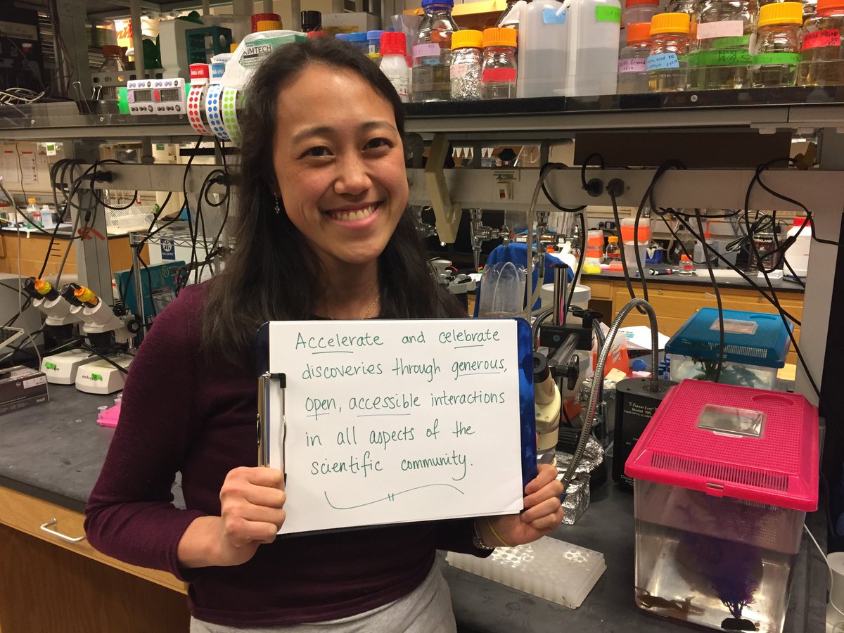 MaikoKitaoka's tweet photo. I suppose I should've added this photo earlier... This is what I'm aiming to do as part of #eLifeAmbassadors 😎 Science is hard enough at the bench, so everything else should be as kind and generous and open and inclusive and accessible as possible. #changingscience https://t.co/7Sms0IxtyW