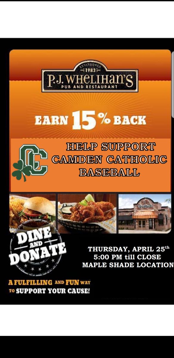 Come on out and support the Irish next Thursday night